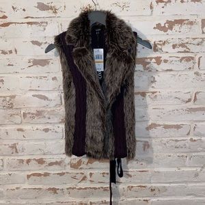 Faux fur vest